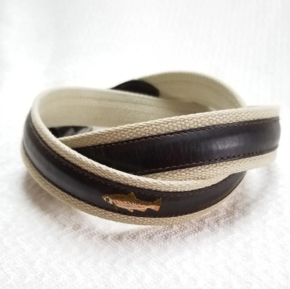 VTG Columbia Mens Fishing Hunting Leather Belt